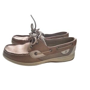 Sperry Top-Sider Boat Shoes Leather Tan Casual Comfort‎ Size 8M
